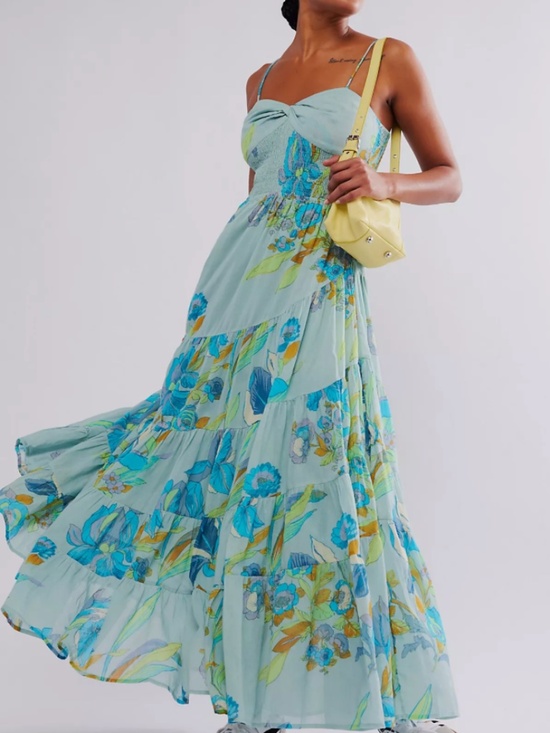 Free People Dresses & Skirts - Free People FP Sundrenched Printed Maxi Dress Medium